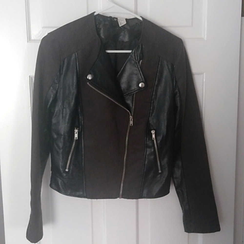 Black Suede/leather like jacket